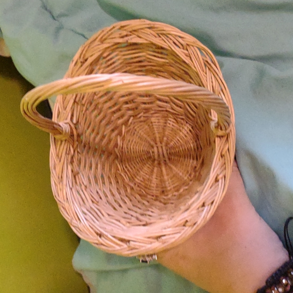 Small wooden basket
